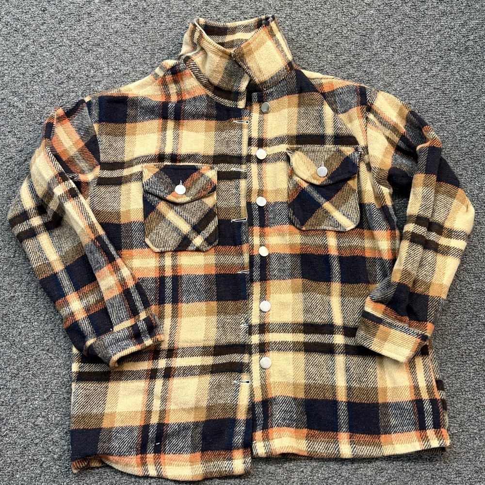 Plaid Button-Up Shacket